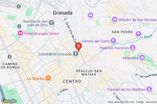 Ubicación de Sonrisa Nova en Gran Vía de Colón, Granada - Mapa